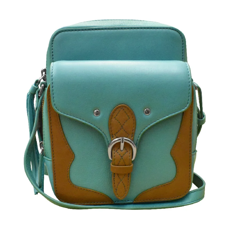 Turquoise/Antique Saddle