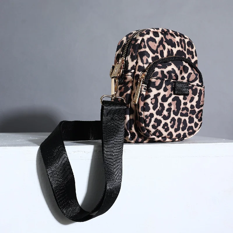 Accessorize London Women's Leopard Print Cross-Body Bag