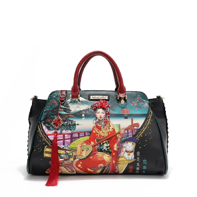 AKIKO LA BELLEZA WIDE HANDBAG