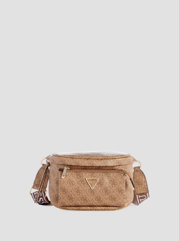 Beige Power Play Mini Sling Bag