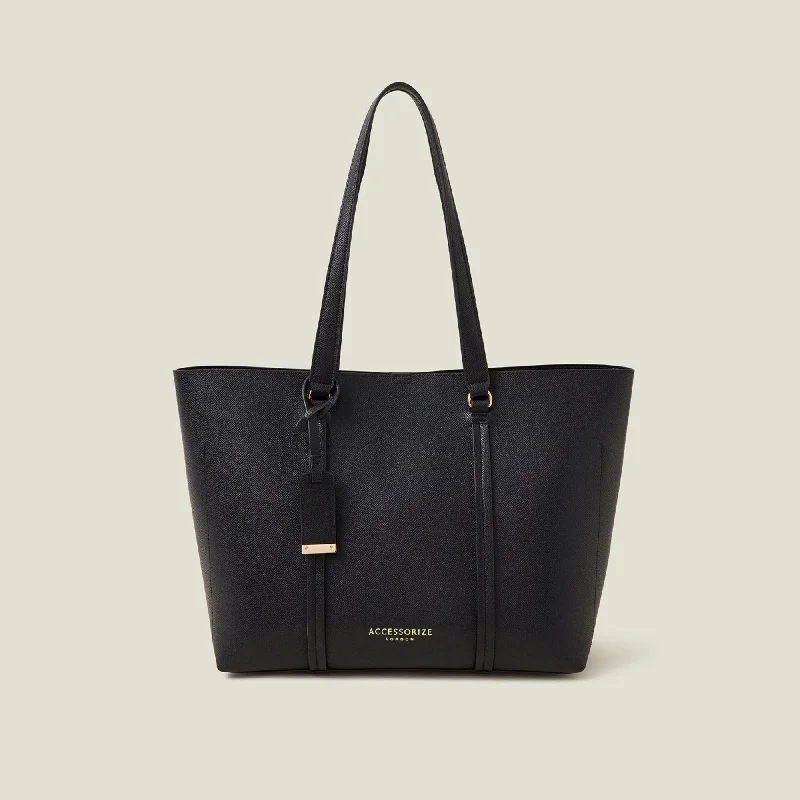 Black Classic Large Tote Bag