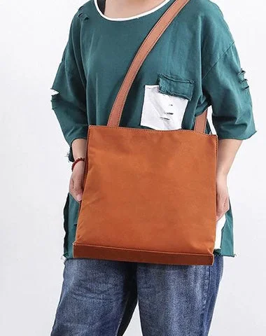 Canvas Mens Womens 11" Simple Tote Bag Handbag Tote Bag Shoulder Bag Tote Purse For Men