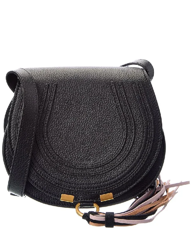 Chloé Marcie Small Leather Saddle Bag