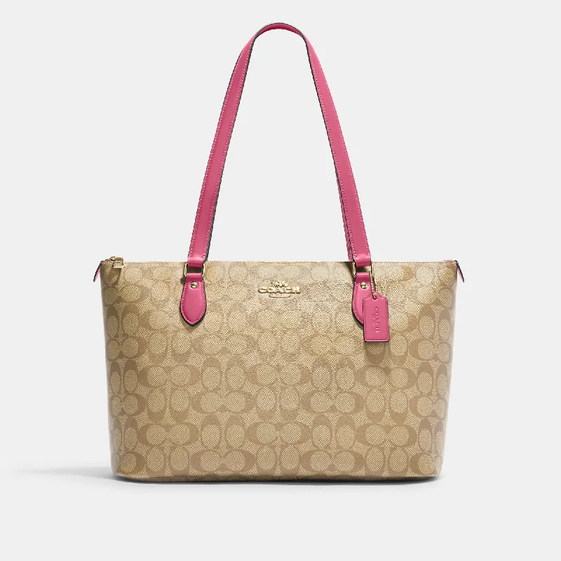 Coach Outlet Gallery Tote In Signature Canvas