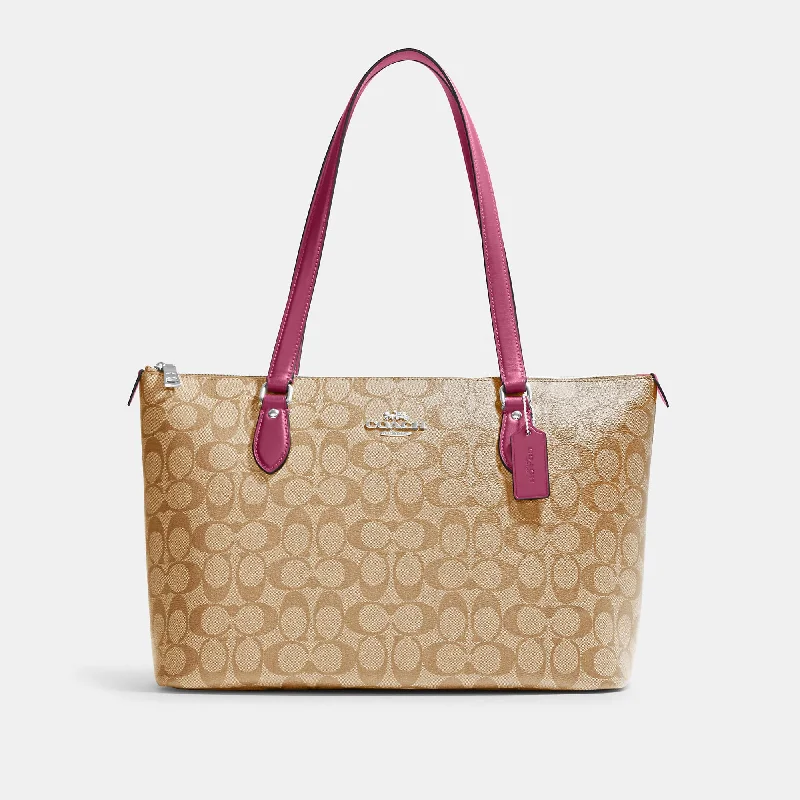 Coach Outlet Gallery Tote In Signature Canvas