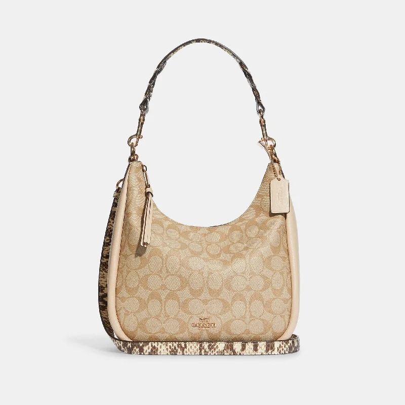 Coach Outlet Jules Hobo In Signature Canvas