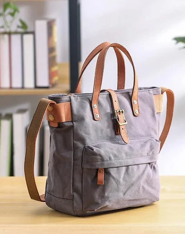 Canvas Leather Mens Womens Handbag Tote Bag Shoulder Bag Tote Purse For Men