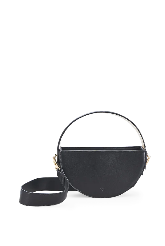 Crescent Vegan Leather Shoulder Bag