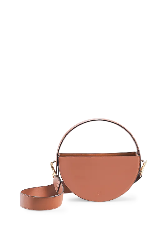 Crescent Vegan Leather Shoulder Bag