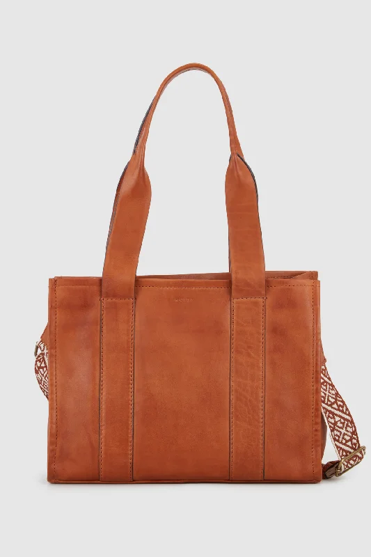 Pia Leather Tote Bag