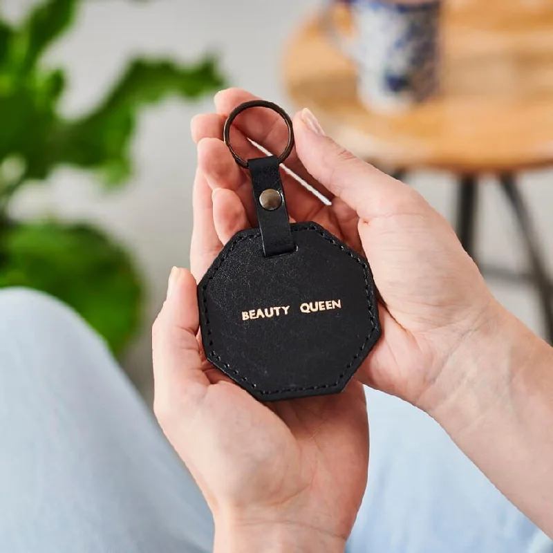 Hex Personalised Leather Key Ring