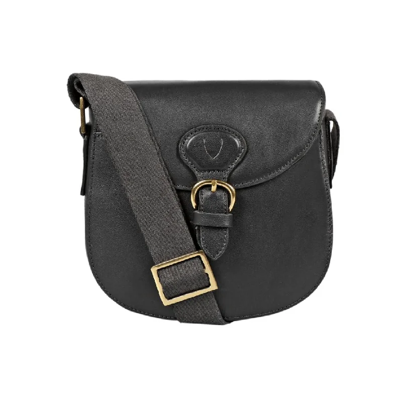 Hidesign Petra Leather Saddle Crossbody Bag