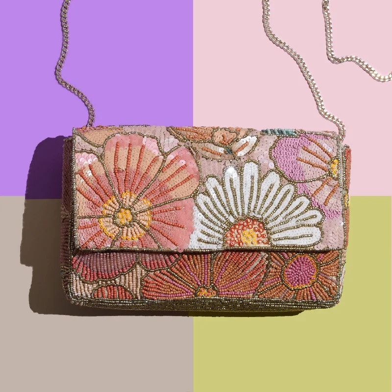 Kimmy Floral Beaded Clutch Bag