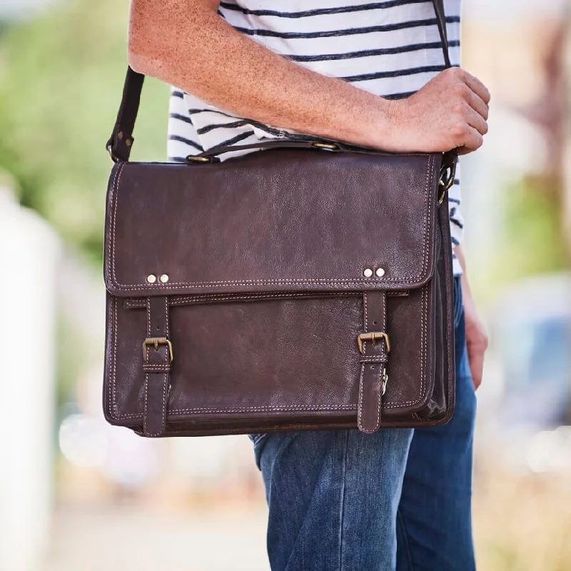 Leather Messenger Bag - Wandering Soul Range