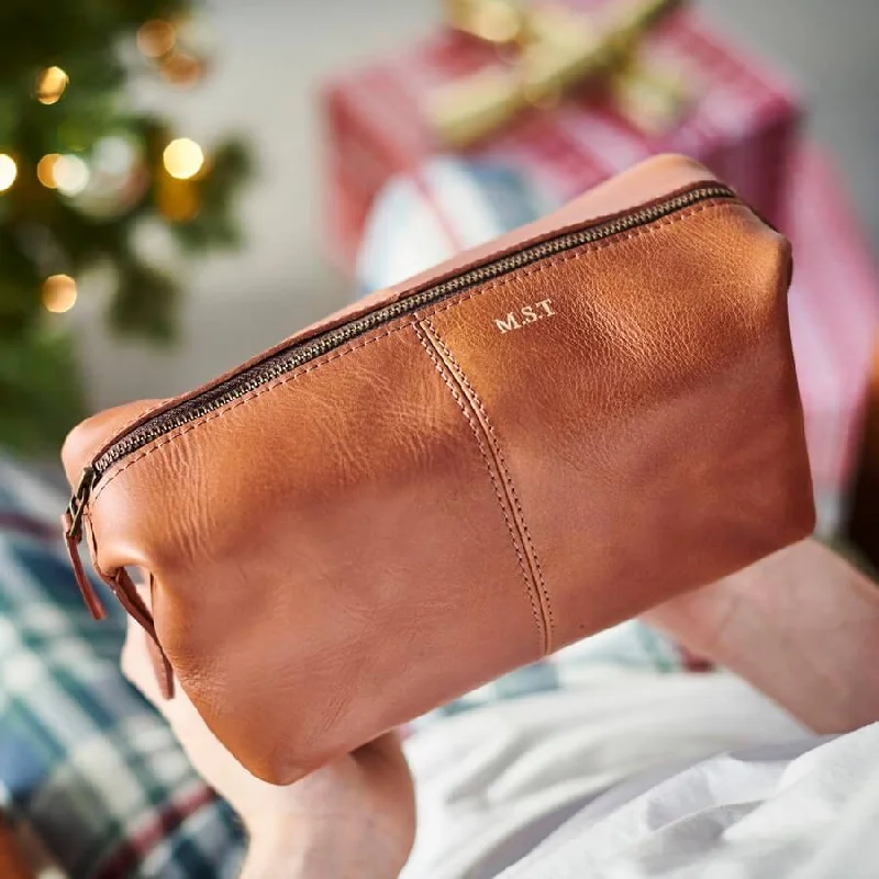 Leather Wash Bag