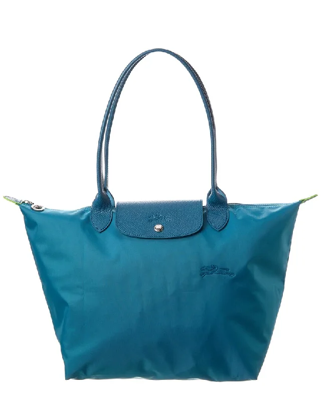 Longchamp Le Pliage Green Large Canvas Tote