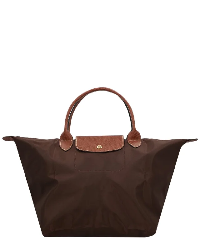 Longchamp Le Pliage Original Medium Canvas & Leather Tote