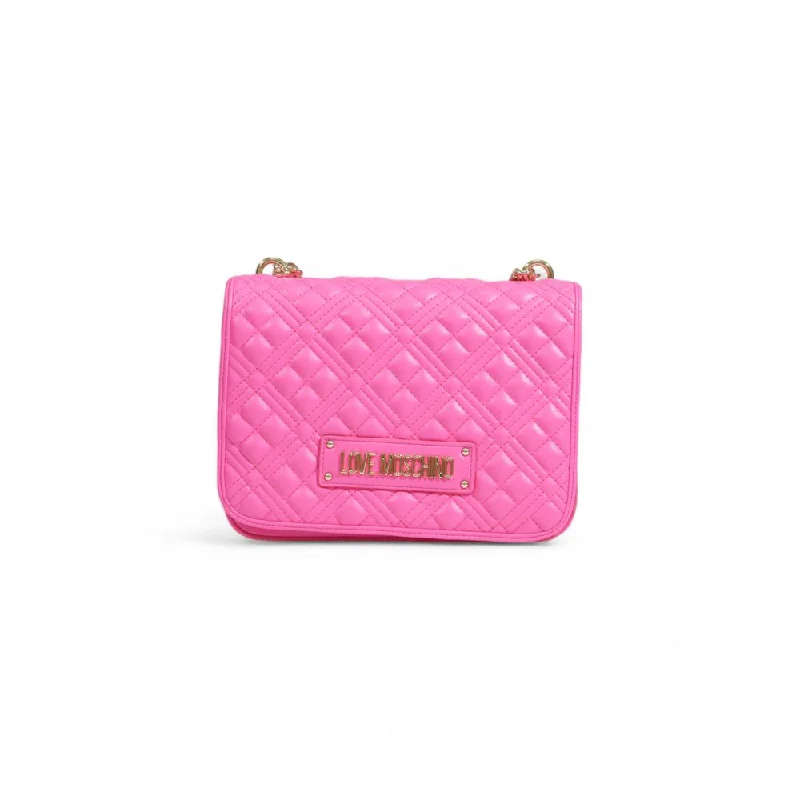 Love Moschino Pink Polyethylene Handbag