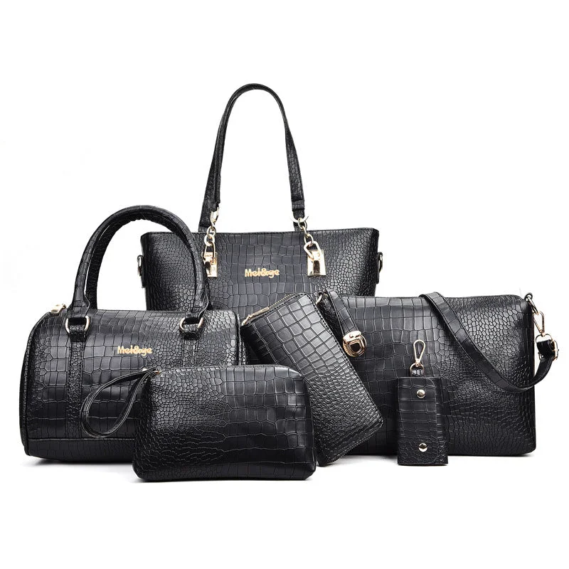 Luxury Brand Composite Bags  6 Piece Set Ladies Handbag And Purse Shoulder Tote Bags For Women Bags Set Handbags