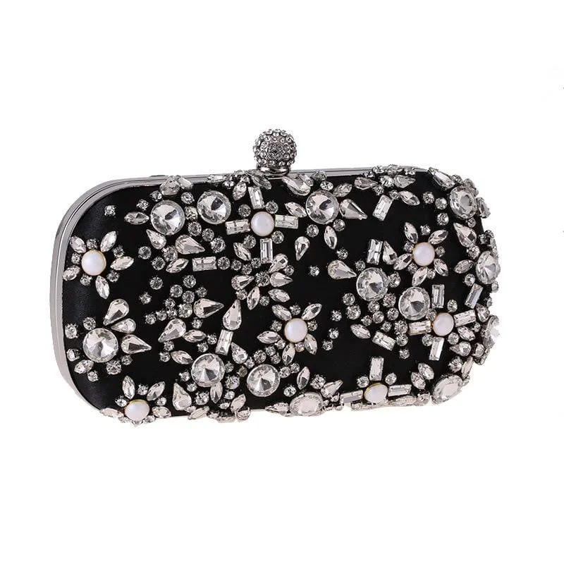 Luxy Moon Beaded Evening Bag Diamond Wedding Banquet Clutches