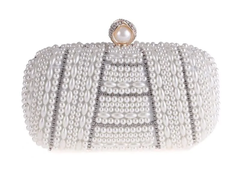 Luxy Moon Beaded Evening Bags Luxury Pearls Clutches