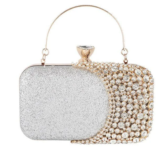 Luxy Moon Bridal Clutch Bag Crystal Wedding Purse