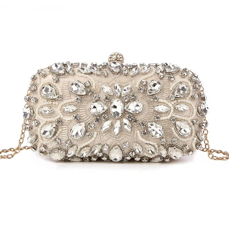 Luxy Moon Crystal Evening Clutches for Weddings