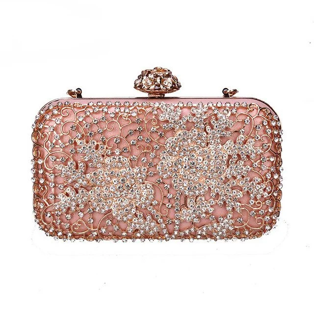 Luxy Moon Designer Wedding Clutch Bag Metallic