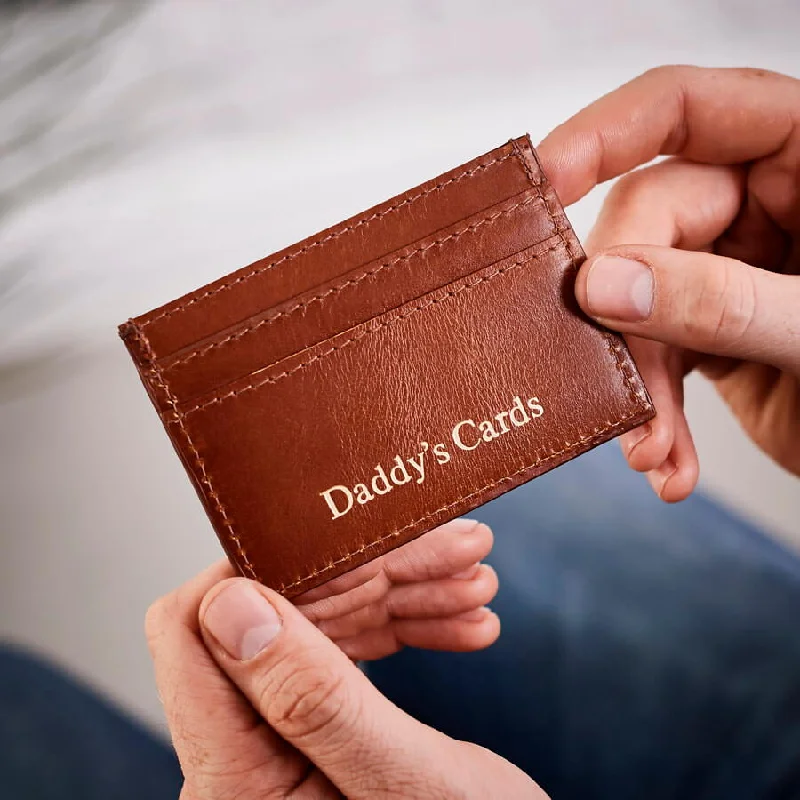 Mens Leather Credit Card Holder