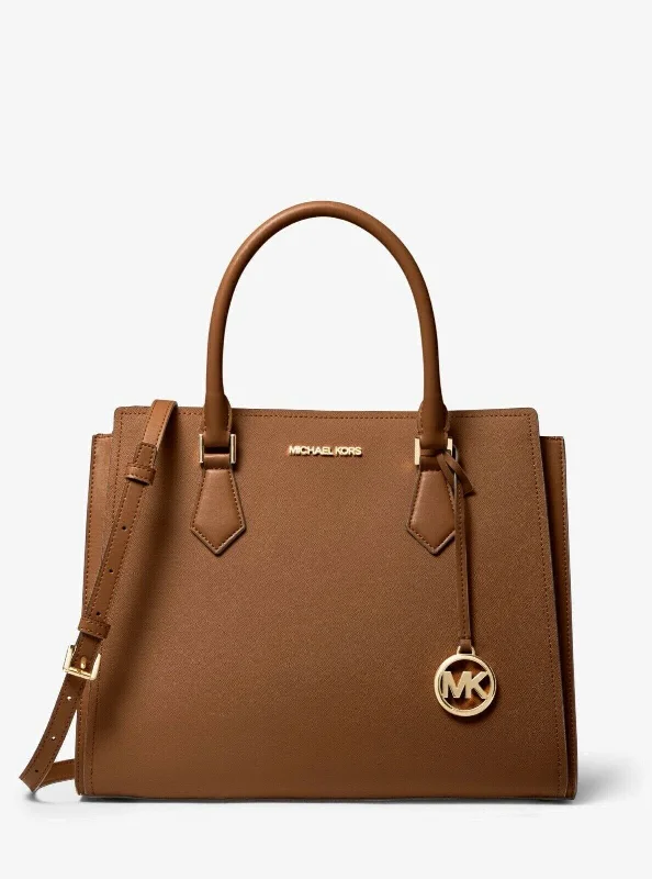 Michael Kors Hope Leather Satchel Messenger Bag