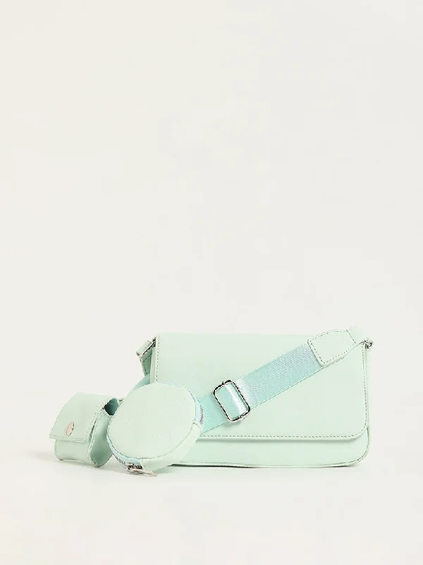 Nuon Mint Sling Bag with Coin Pouch