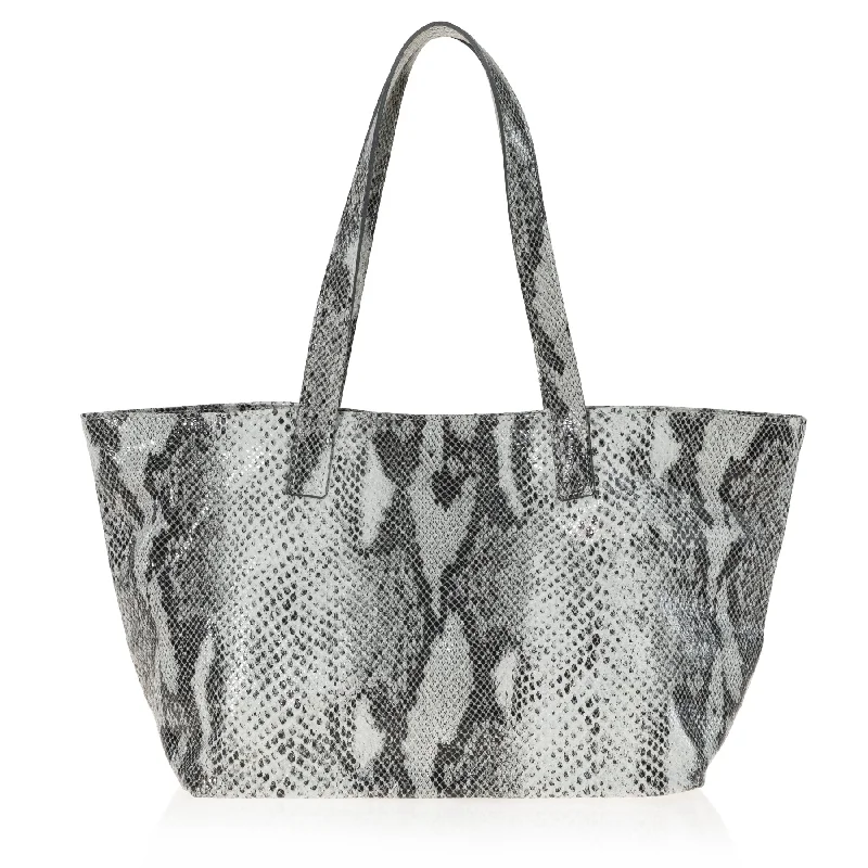 Rive Gauche Tote (Grey Snake Wash)