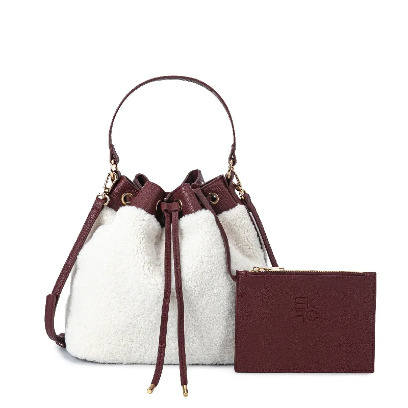 Saryn Faux Fur Bucket Bag and Set