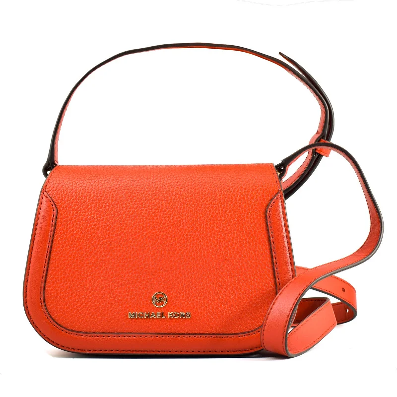 Michael Kors Leather Crossbody Bag Terracotta Red