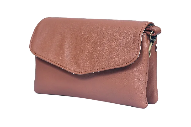 Tan Soft Leather Handmade Sling Bag - A Touch of Timeless Luxury, Art: BG-1585