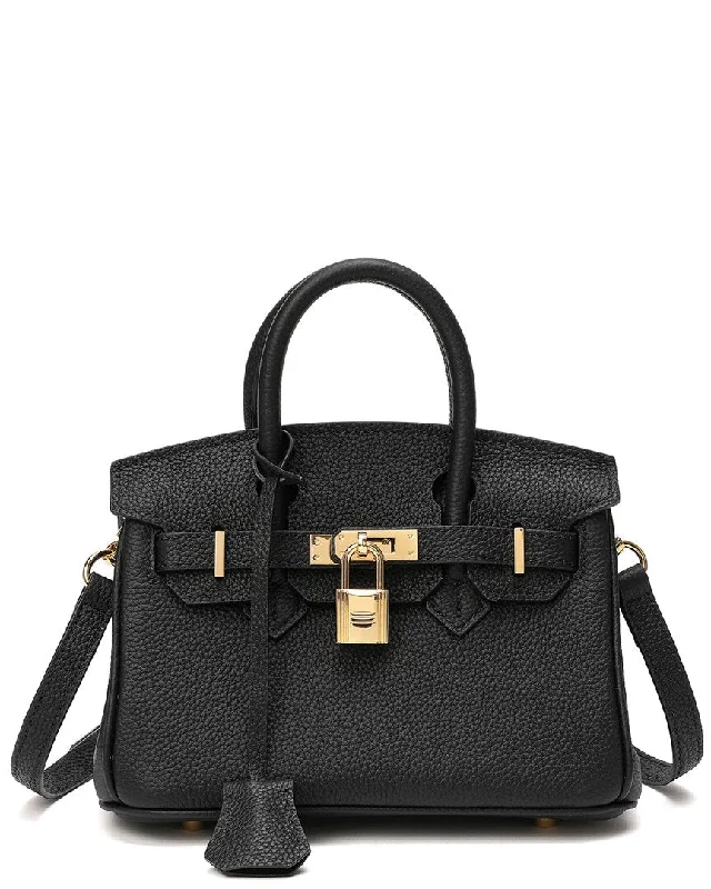 Tiffany & Fred Leather Top Handle Shoulder Bag