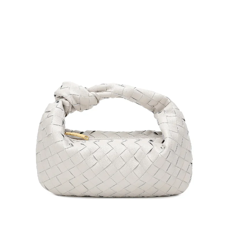 Tiffany & Fred Woven Sheepskin Knot Pouch Bag