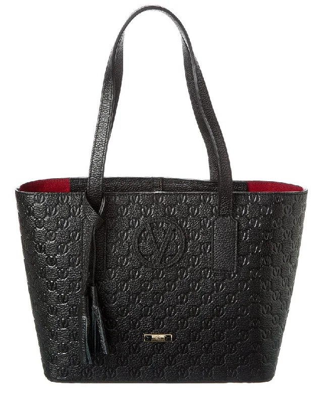 Valentino by Mario Valentino Prince Medallion Leather Tote