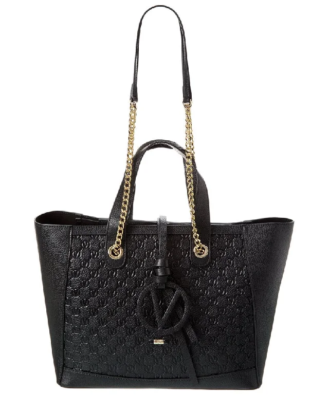 Valentino by Mario Valentino Sophie Medallion Leather Tote