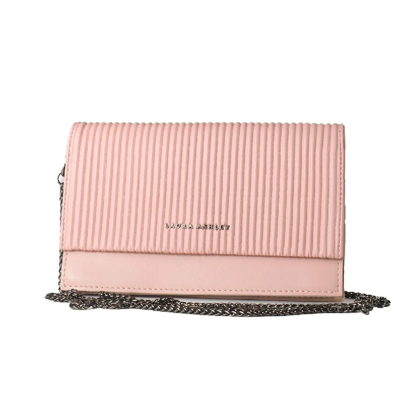 Laura Ashley Shoulder Crossbody Chain Bag Pink