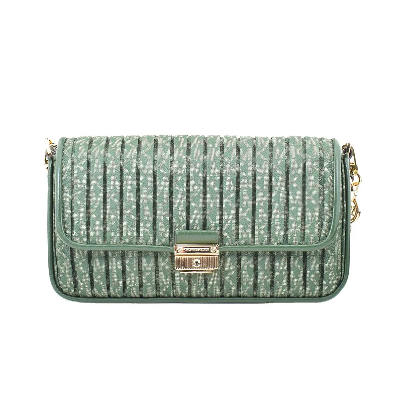 Michael Kors Logo Shoulder Crossbody Bag Moss Green