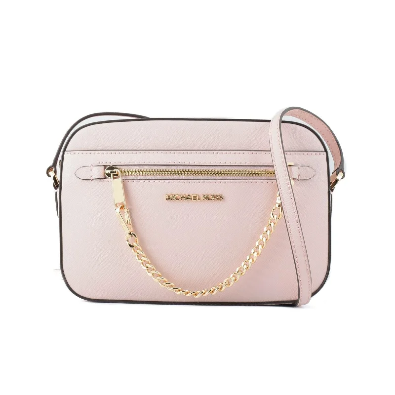 Michael Kors Jet Set Shoulder Crossbody Chain Camera Bag Powder Blush Pink