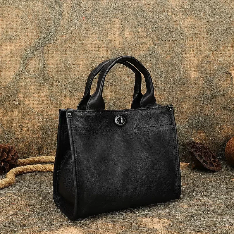 Womens Small Leather Shoulder Bag Genuine Leather Tote Bags